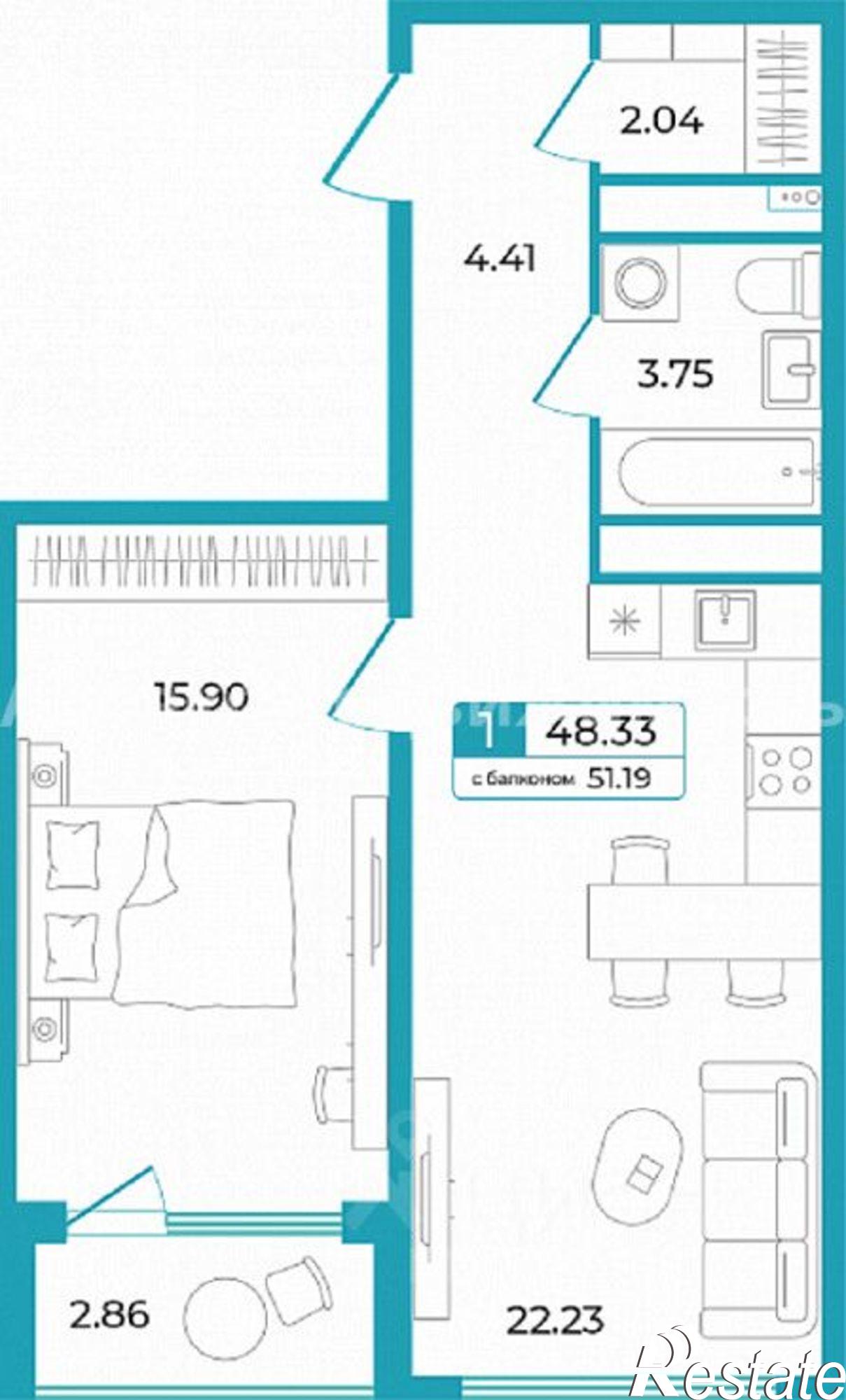 Купить квартиру за 8 000 000 рублей на улица Щербакова, 136