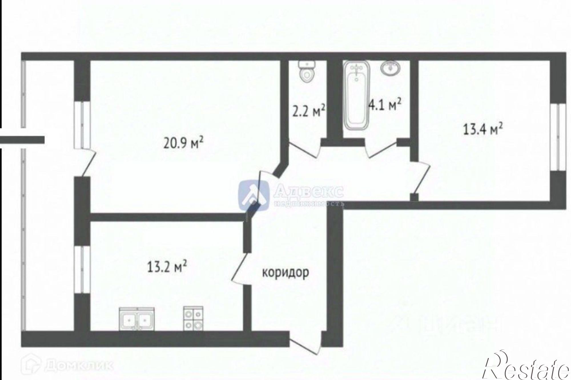 Купить квартиру за 8 300 000 рублей на ул Интернациональная, 140