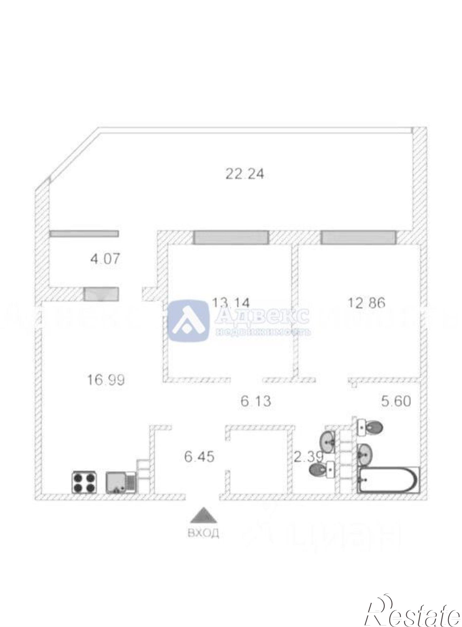 Купить квартиру за 8 590 000 рублей на ул Московский тракт, 83 6