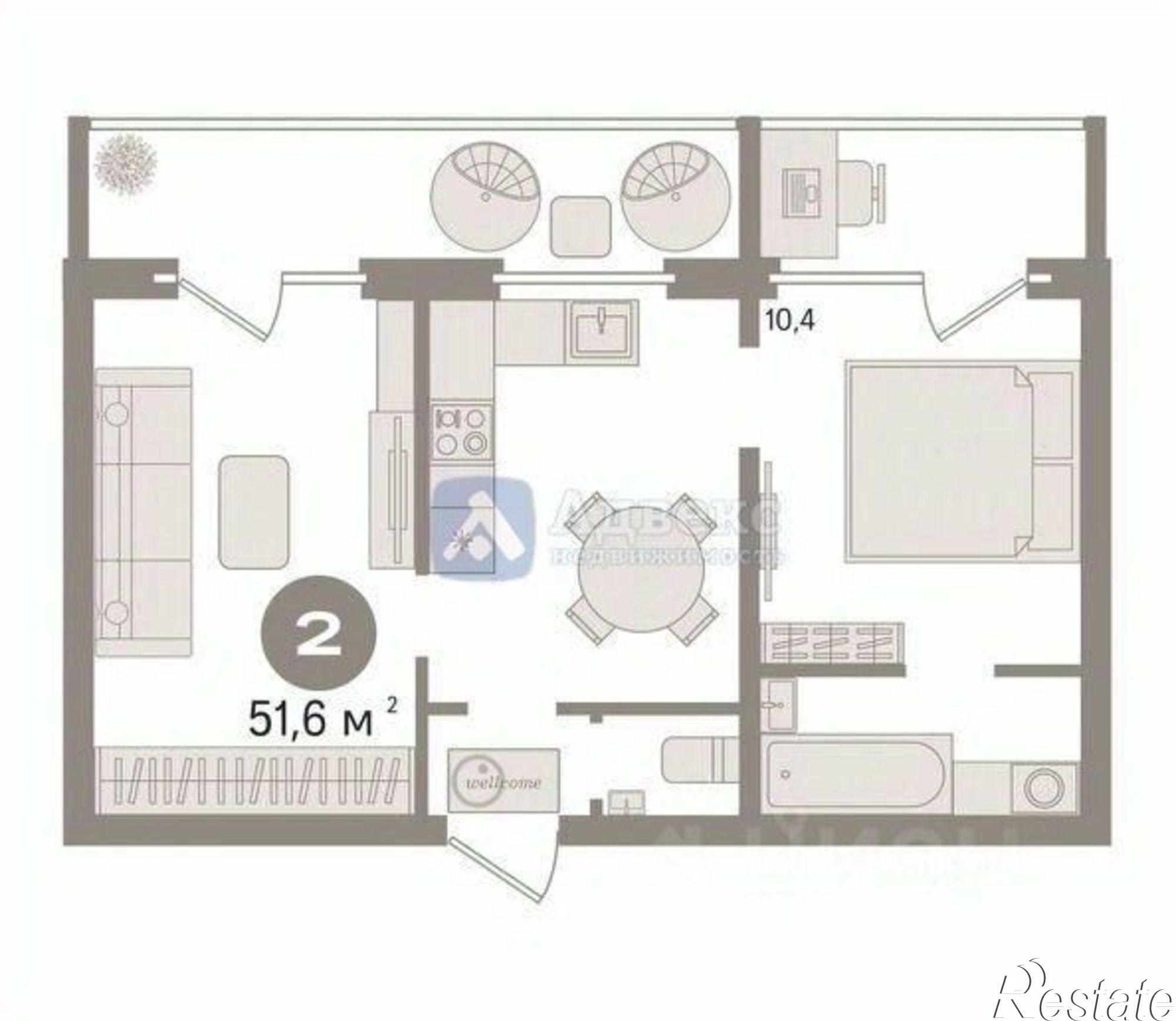 Купить квартиру за 3 900 000 рублей на улица Мельникайте, 113