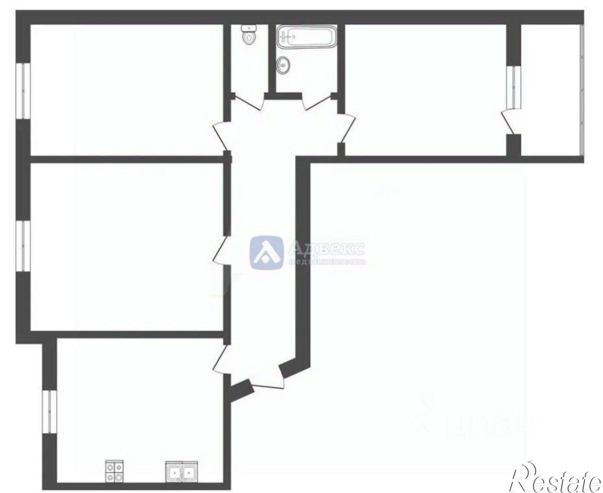 Купить квартиру за 5 500 000 рублей на ул Пермякова, 39