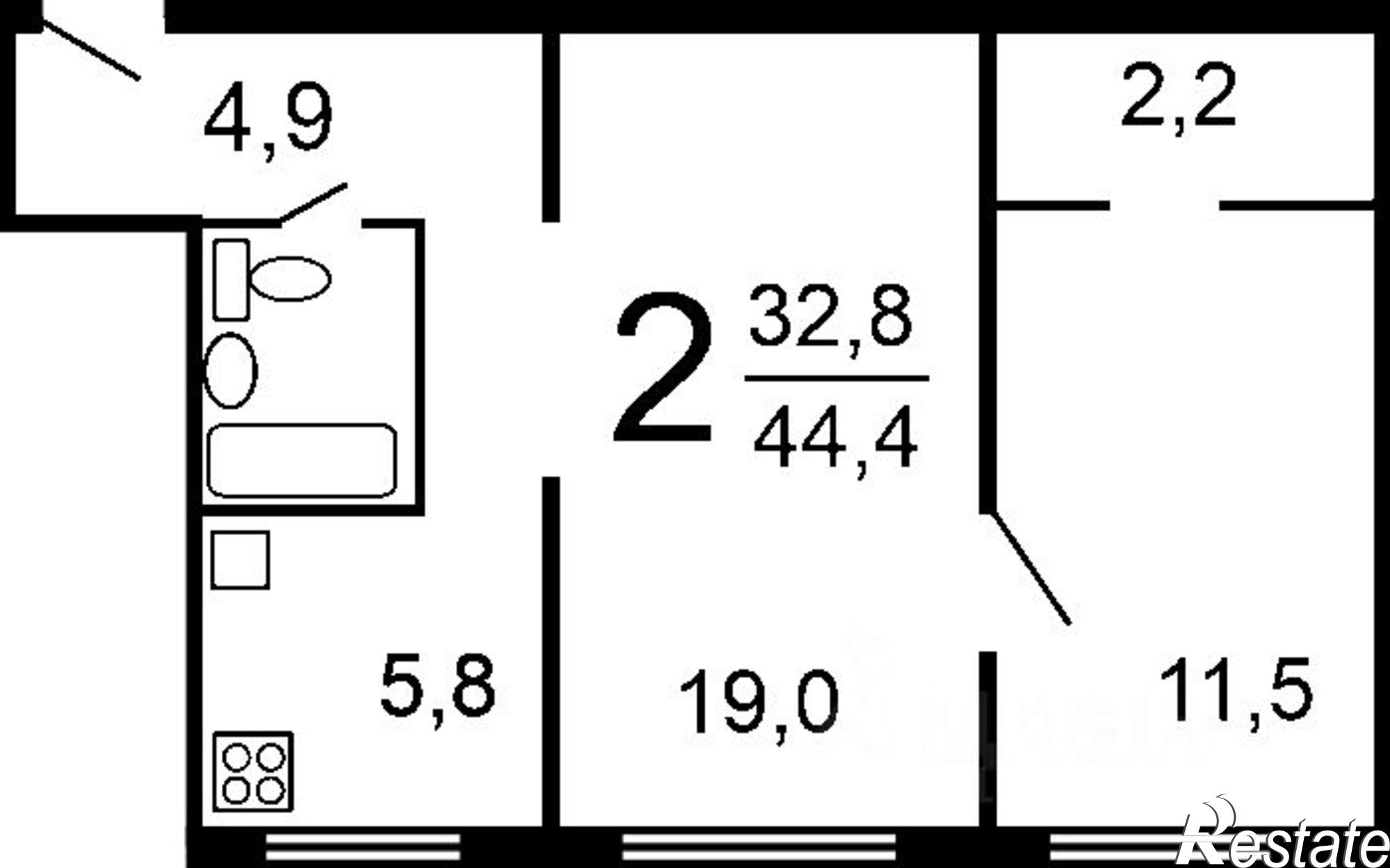 Купить квартиру за 4 400 000 рублей на ул Севастопольская, 25