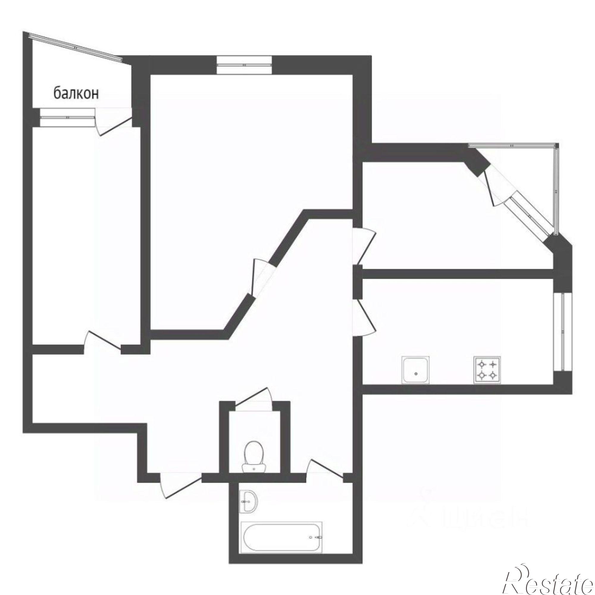 Купить квартиру за 6 500 000 рублей на ул Василия Гольцова, 2 3