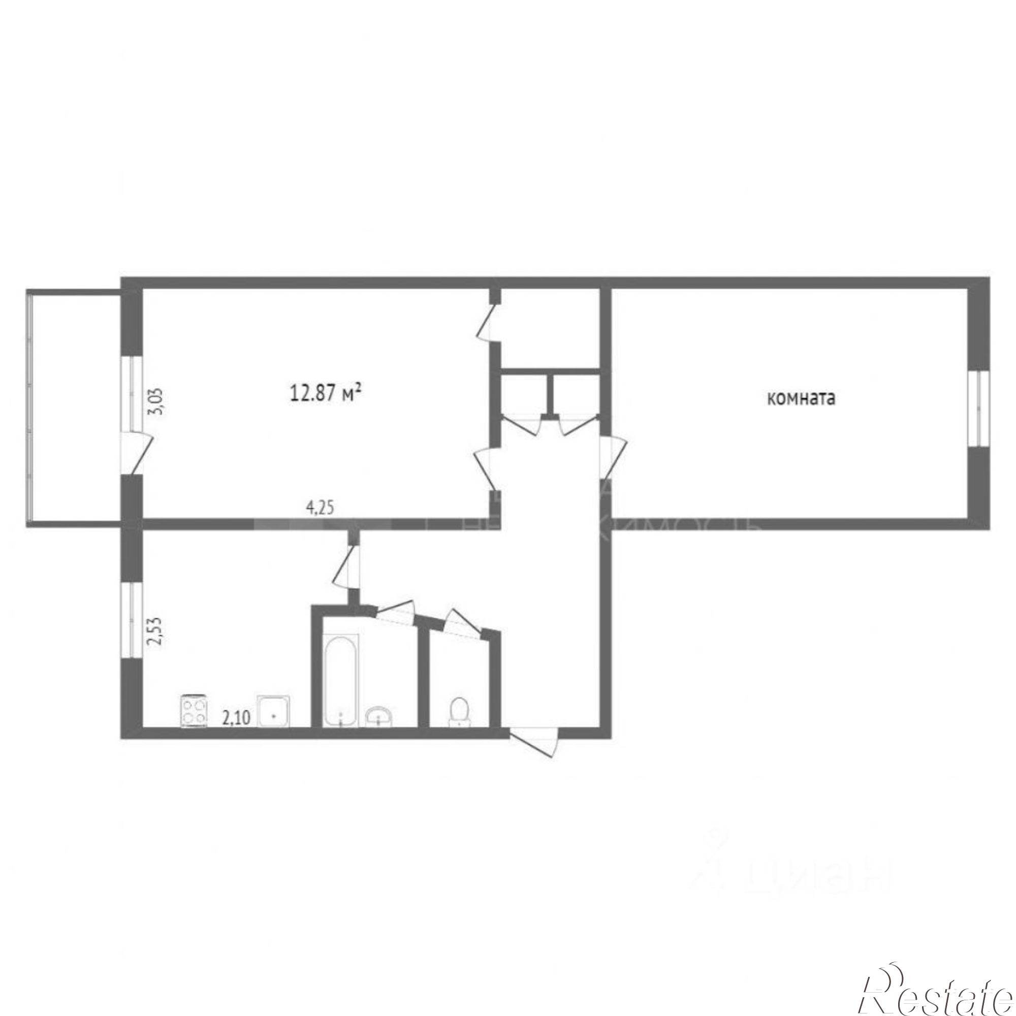 Купить квартиру за 4 650 000 рублей на ул Волгоградская, 109