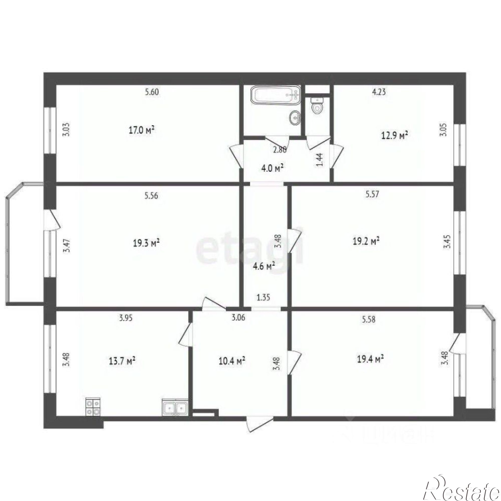 Купить квартиру за 8 200 000 рублей на Московский тракт, 163