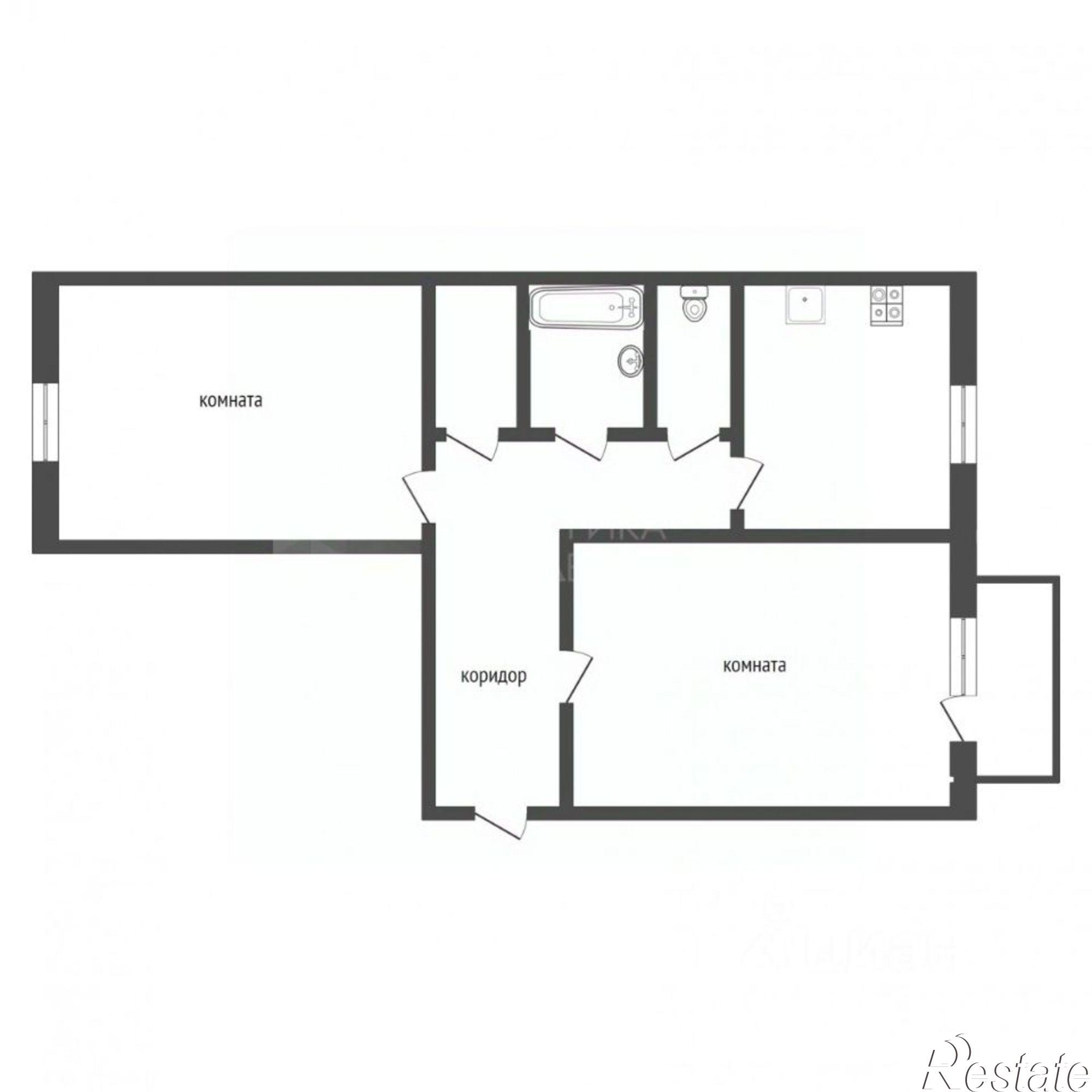 Купить квартиру за 5 150 000 рублей на Ткацкий проезд, 18