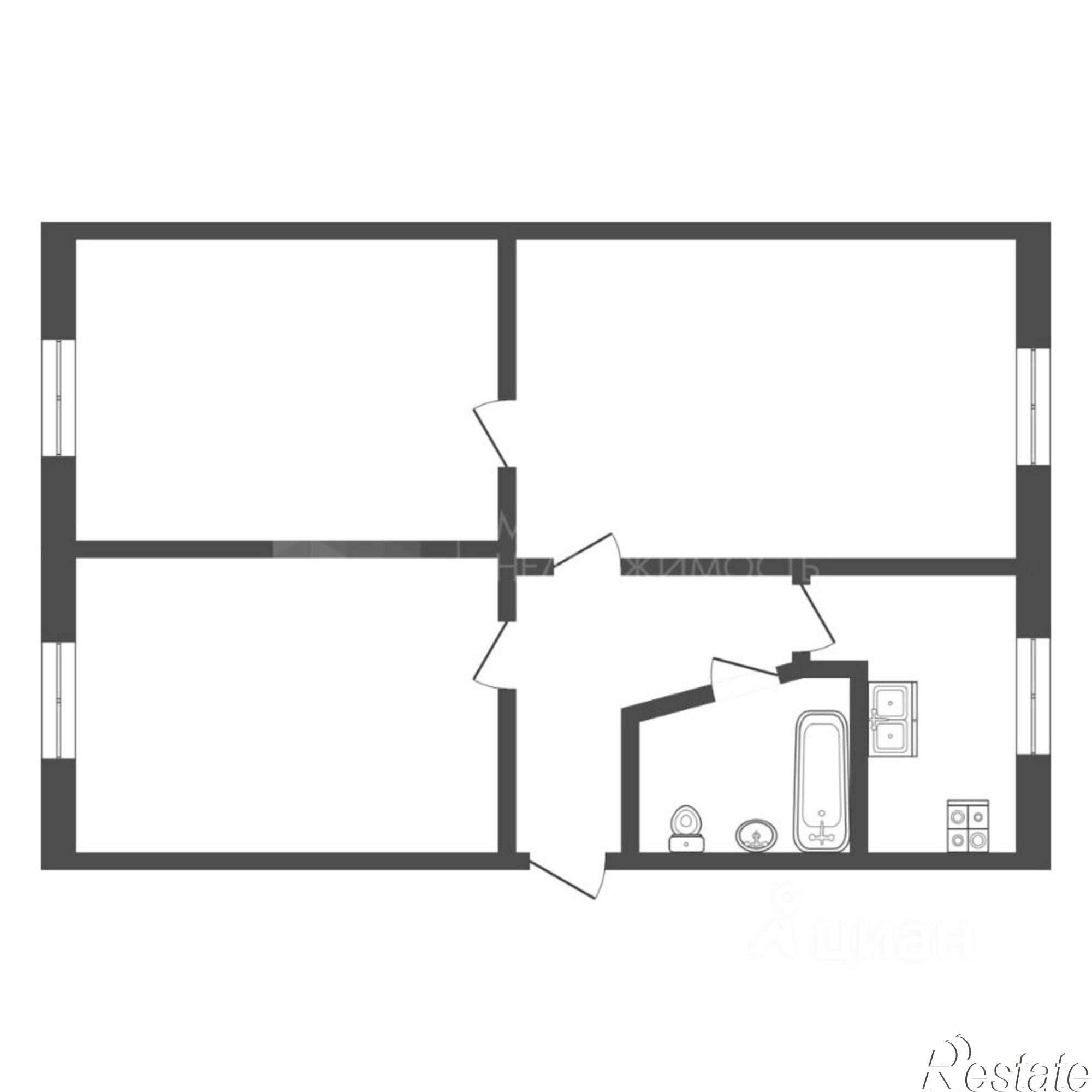 Купить квартиру за 3 500 000 рублей на Лесной мкр, д 2