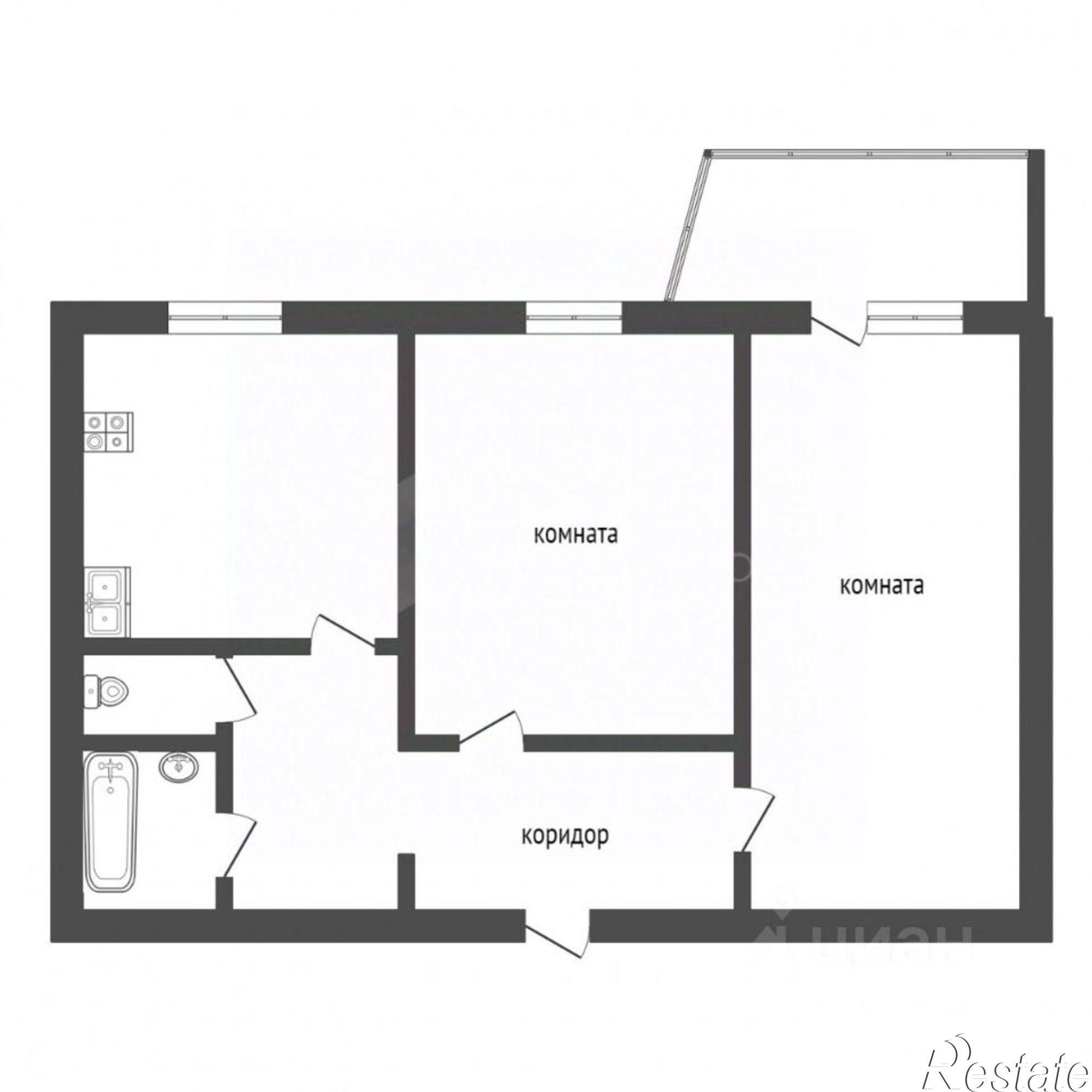 Купить квартиру за 5 300 000 рублей на улица Валерии Гнаровской, 5