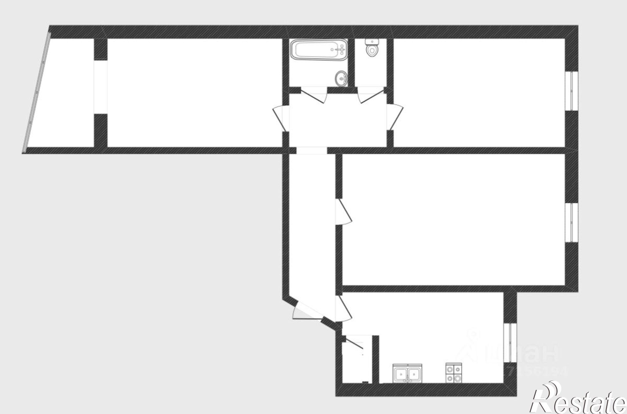 Купить квартиру за 5 150 000 рублей на Черниговская улица, 5