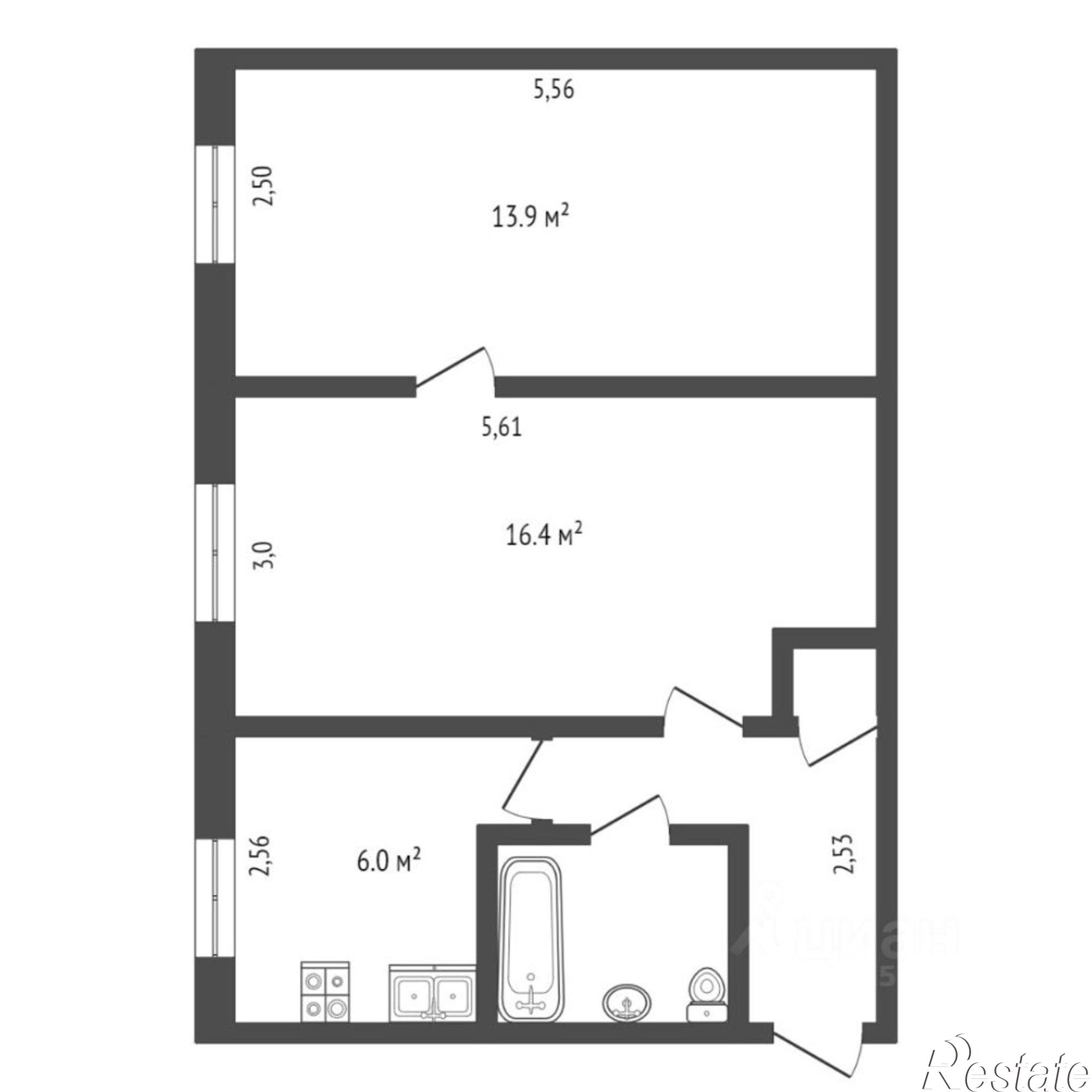 Купить квартиру за 3 850 000 рублей на Фабричная улица, 20