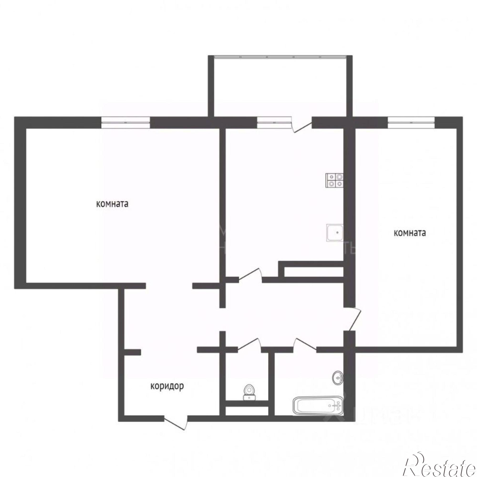 Купить квартиру за 5 950 000 рублей на улица Жуковского, 88/1