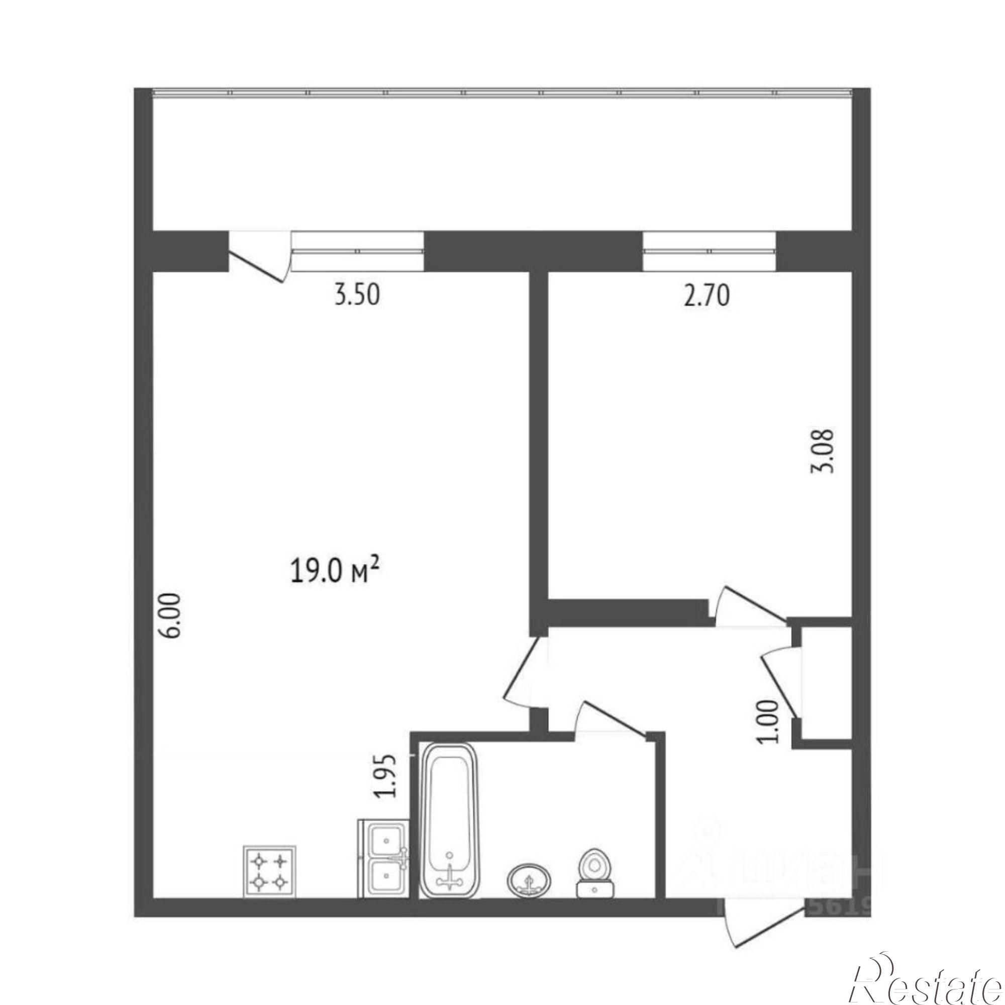 Купить квартиру за 4 200 000 рублей на Метелёвская улица, 7
