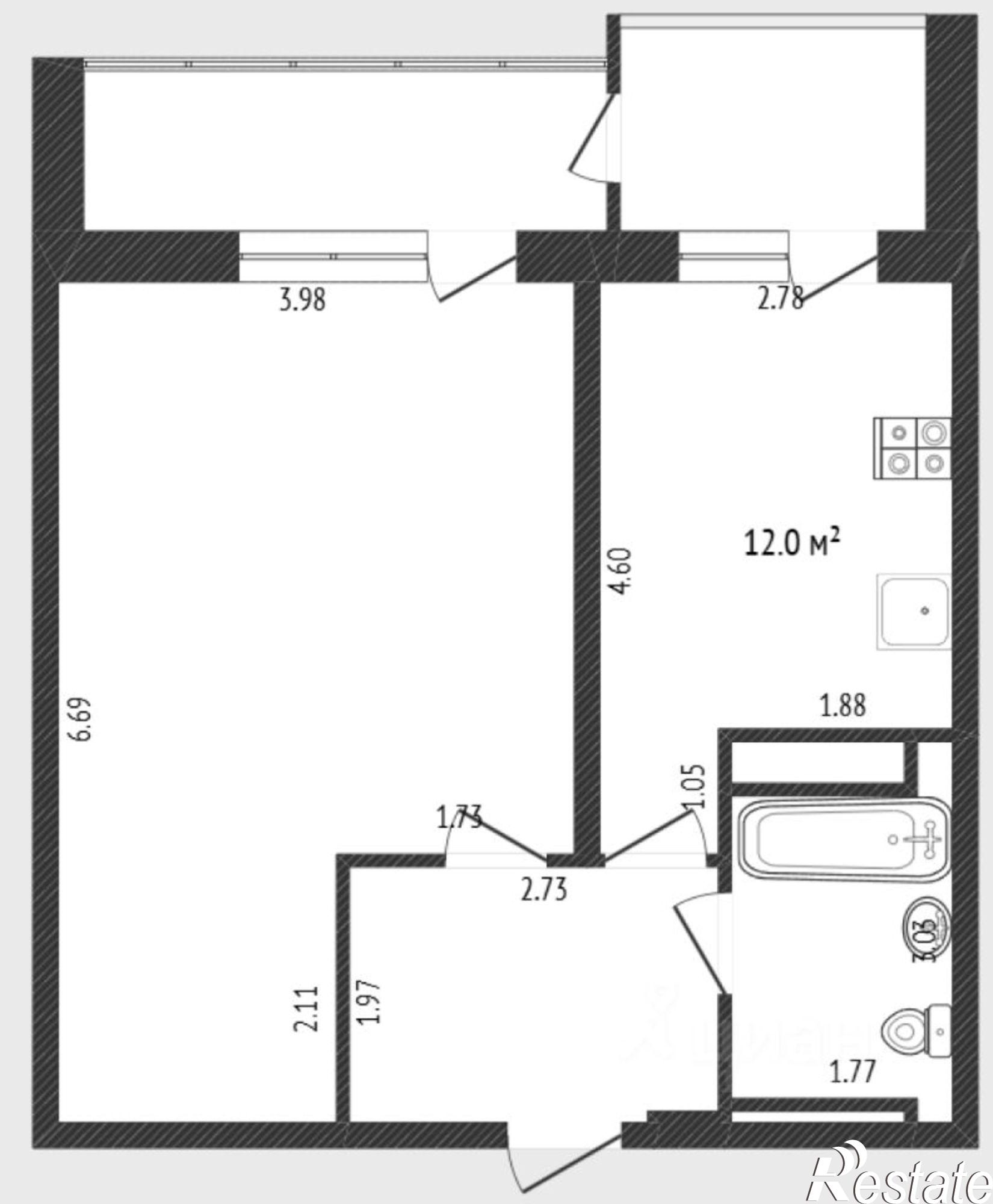Купить квартиру за 6 400 000 рублей на улица Эрвье, 30 к2