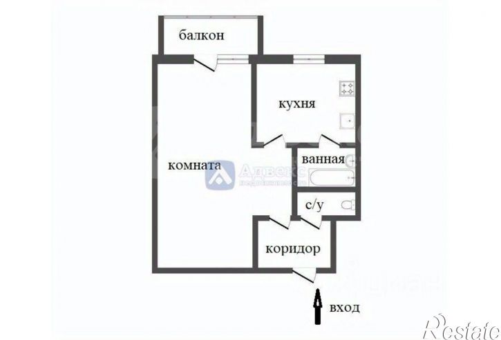 1-комн квартира улица Республики, 156,  д. 156