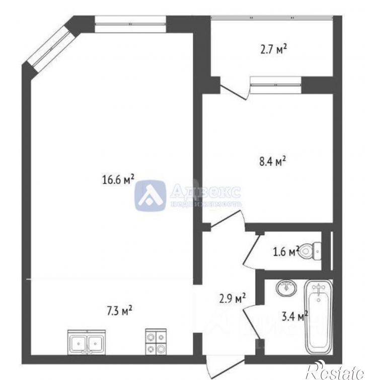 1-комн квартира Широтная улица, 171,  д. 171