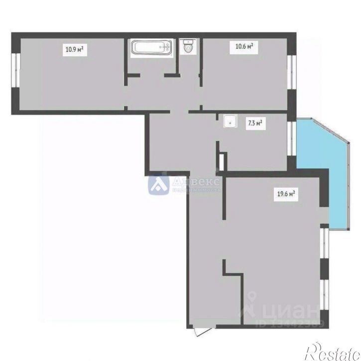 3-комн квартира улица Николая Чаплина, 117,  д. 117