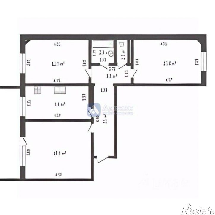 3-комн квартира улица Новосёлов, 12/5,  д. 12/5