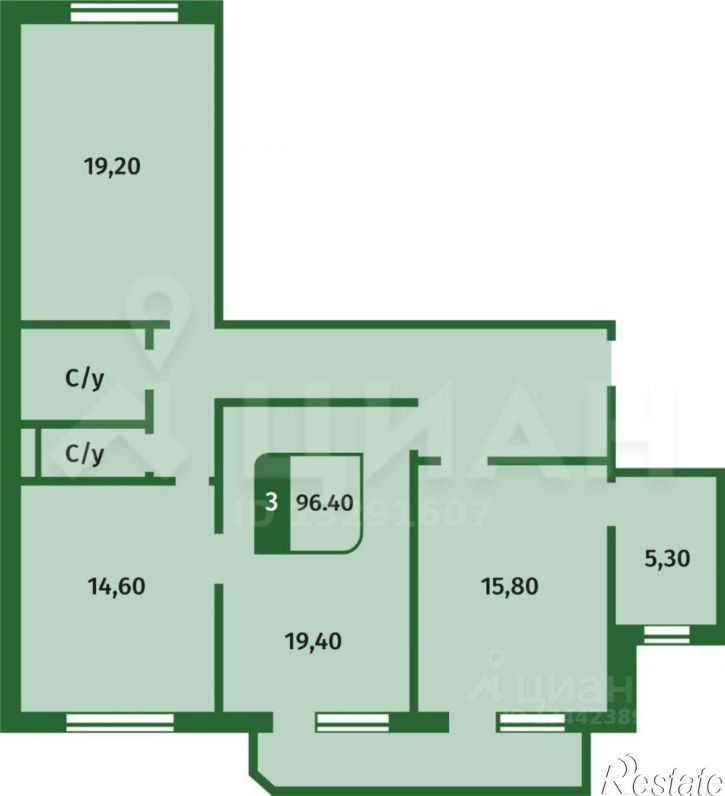 3-комн квартира улица Пермякова, 78 к2,  д. 78 к2
