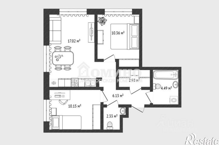 2-комн квартира улица Первооткрывателей, 8,  д. 8