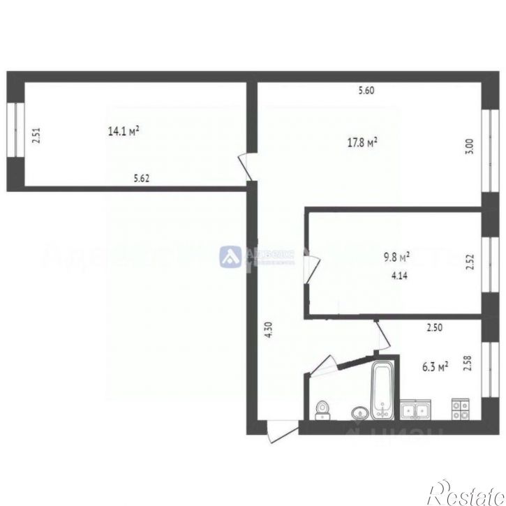 3-комн квартира Станционная улица, 38,  д. 38