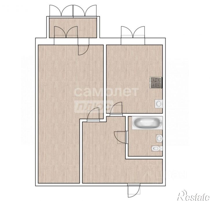 1-комн квартира ул 50 лет ВЛКСМ, 97,  д. 97