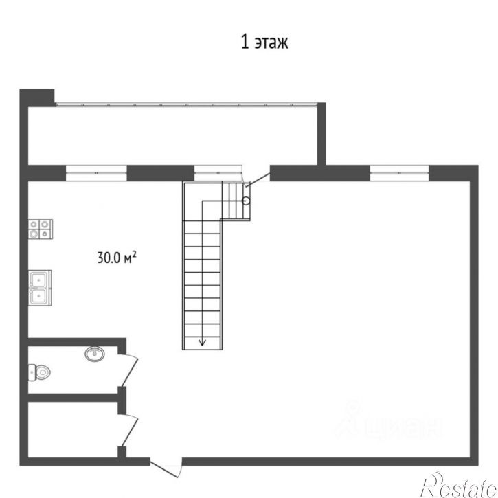 2-комн квартира улица Самарцева, 30,  д. 30