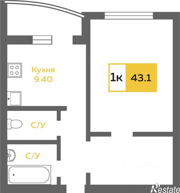 1-комн квартира Широтная улица, 190,  д. 190