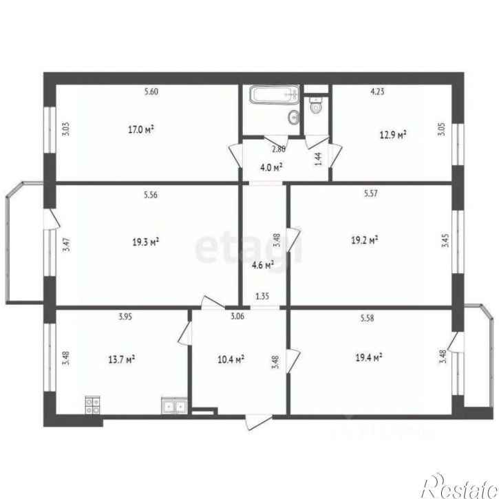 5-комн квартира Московский тракт, 163,  д. 163