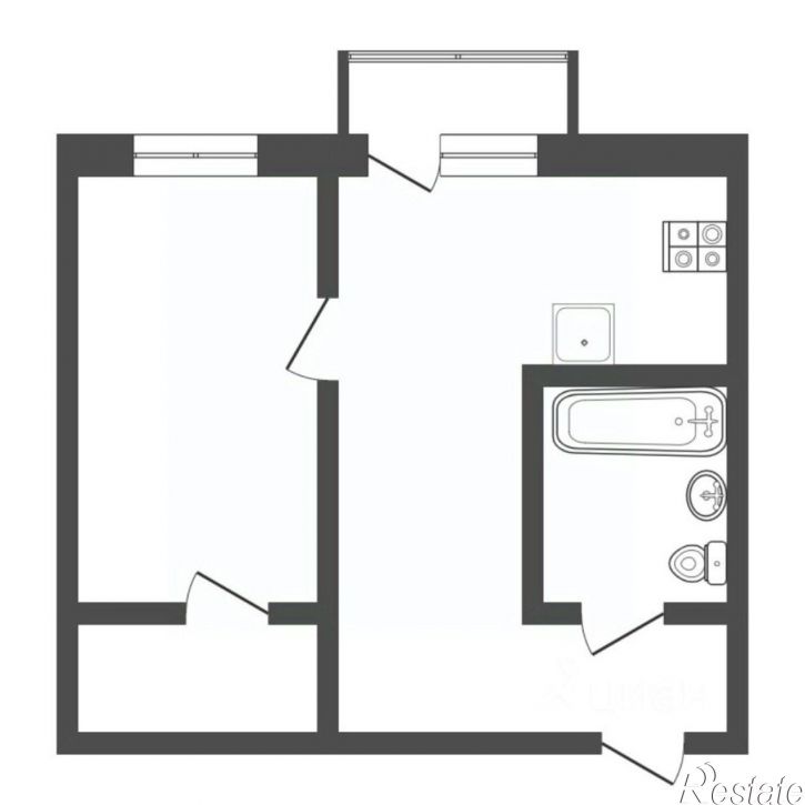 2-комн квартира Мельникайте, 103