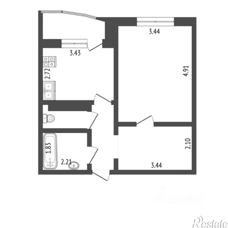 1-комн квартира Широтная улица, 190,  д. 190