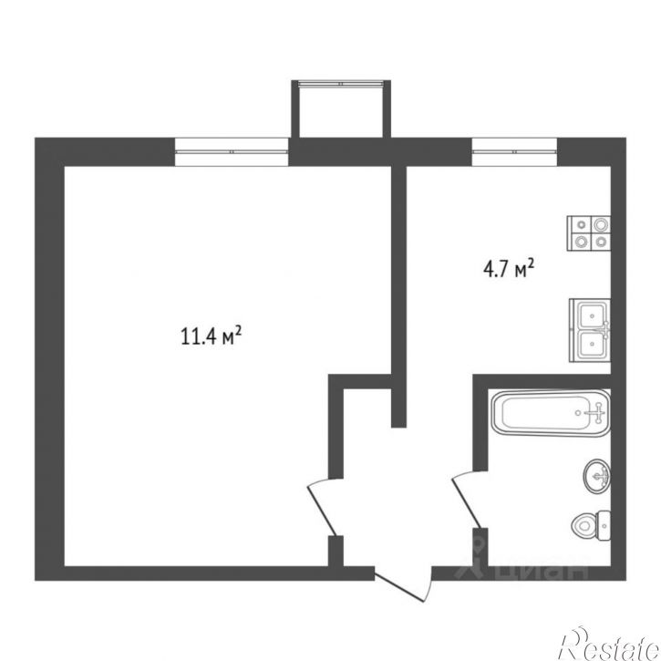 1-комн квартира ул Червишевский тракт, д 15/3