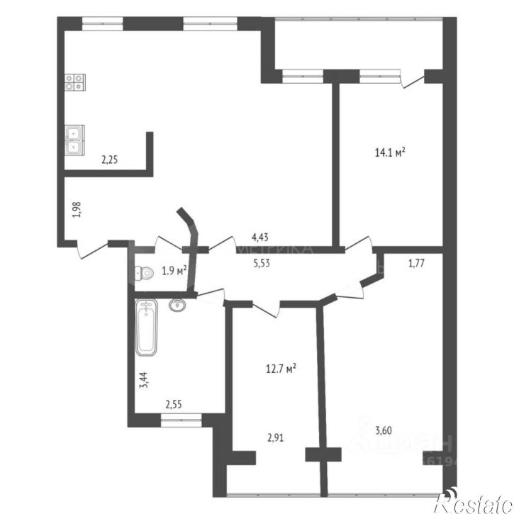 3-комн квартира Военная улица, 11,  д. 11