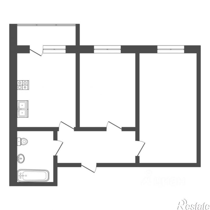 2-комн квартира Червишевский тракт, 47 к1,  д. 47 к1