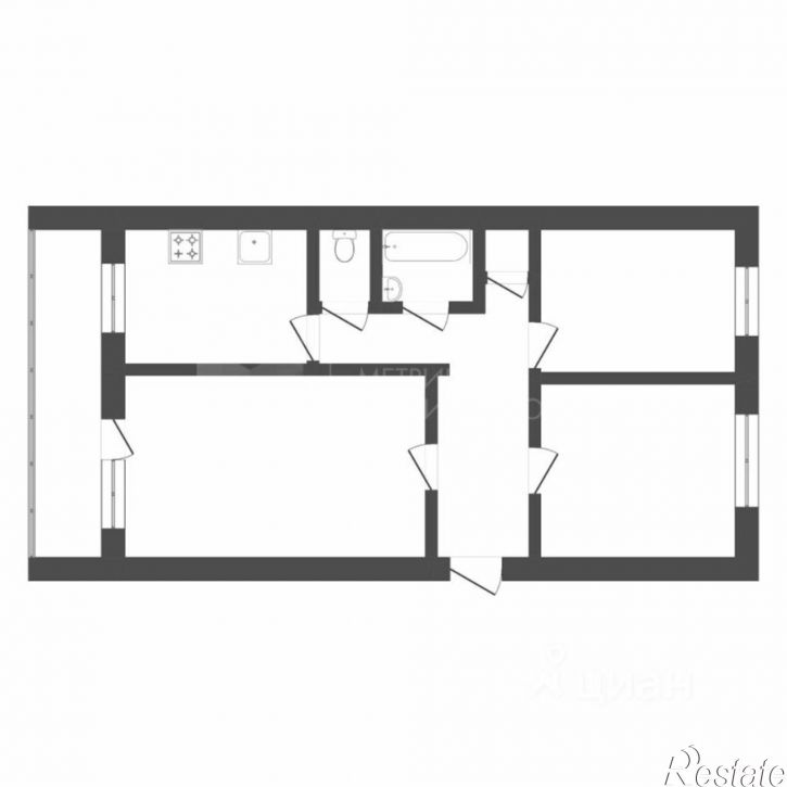 3-комн квартира улица Мира, 37,  д. 37