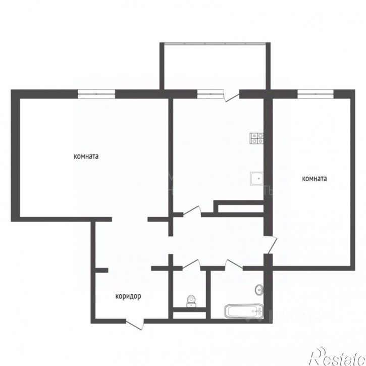 2-комн квартира улица Жуковского, 88/1,  д. 88/1