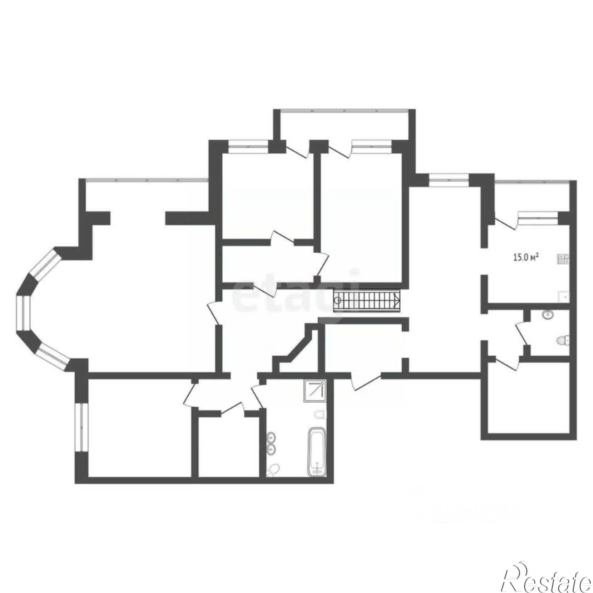 Купить квартиру за 15 300 000 рублей на Новосибирская улица, 50