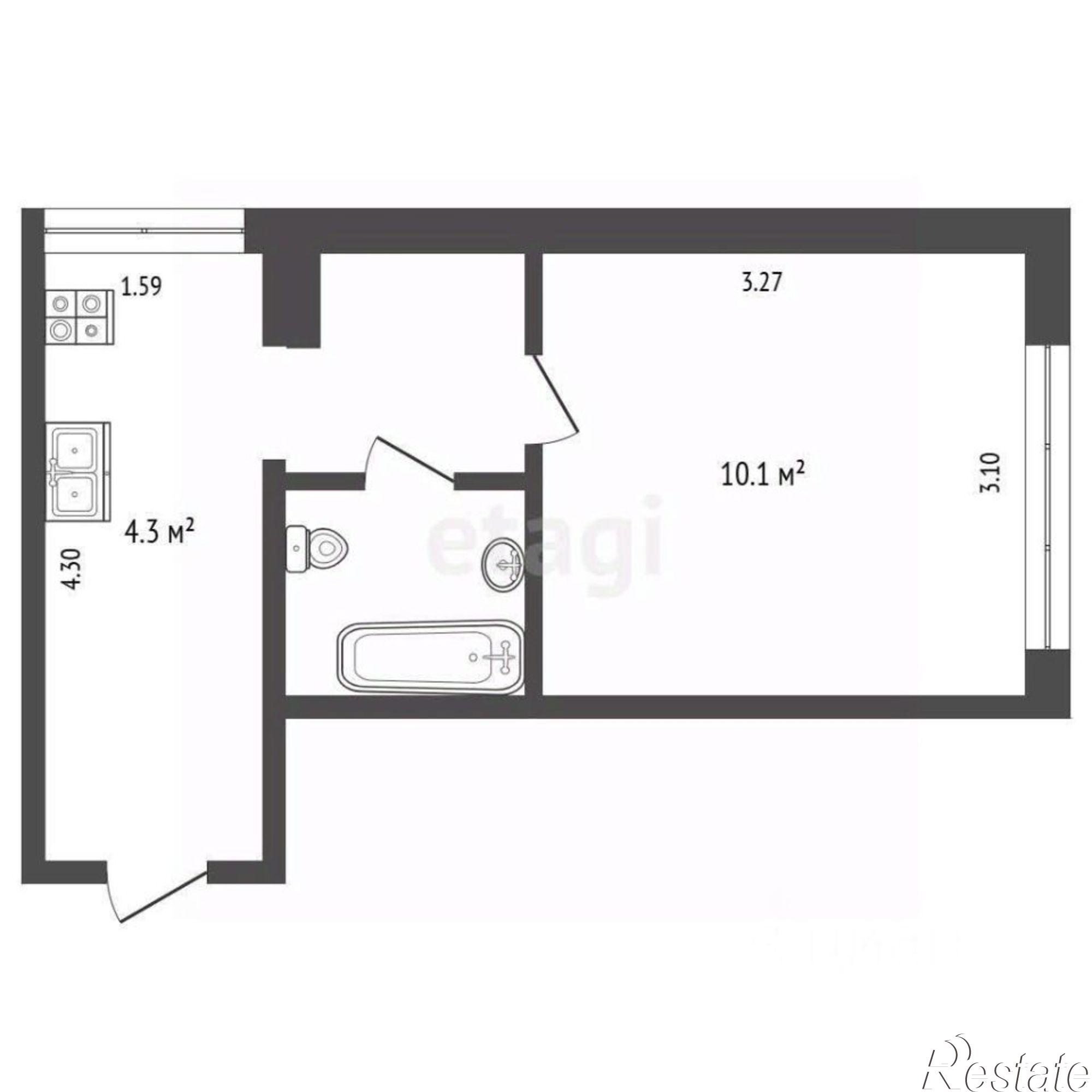 Купить квартиру за 2 800 000 рублей на улица Ермака, 26