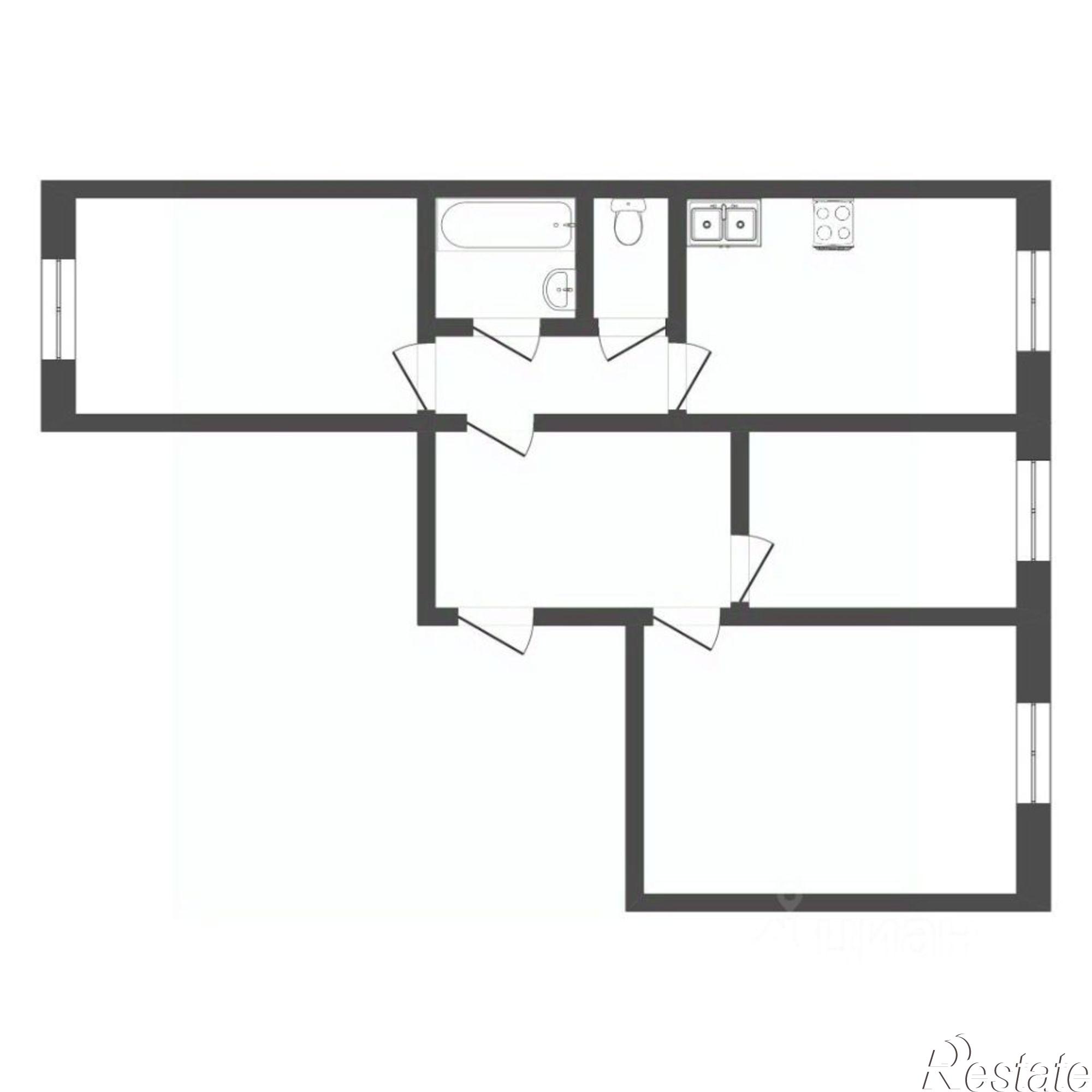Купить квартиру за 5 635 000 рублей на Флотская улица, 57