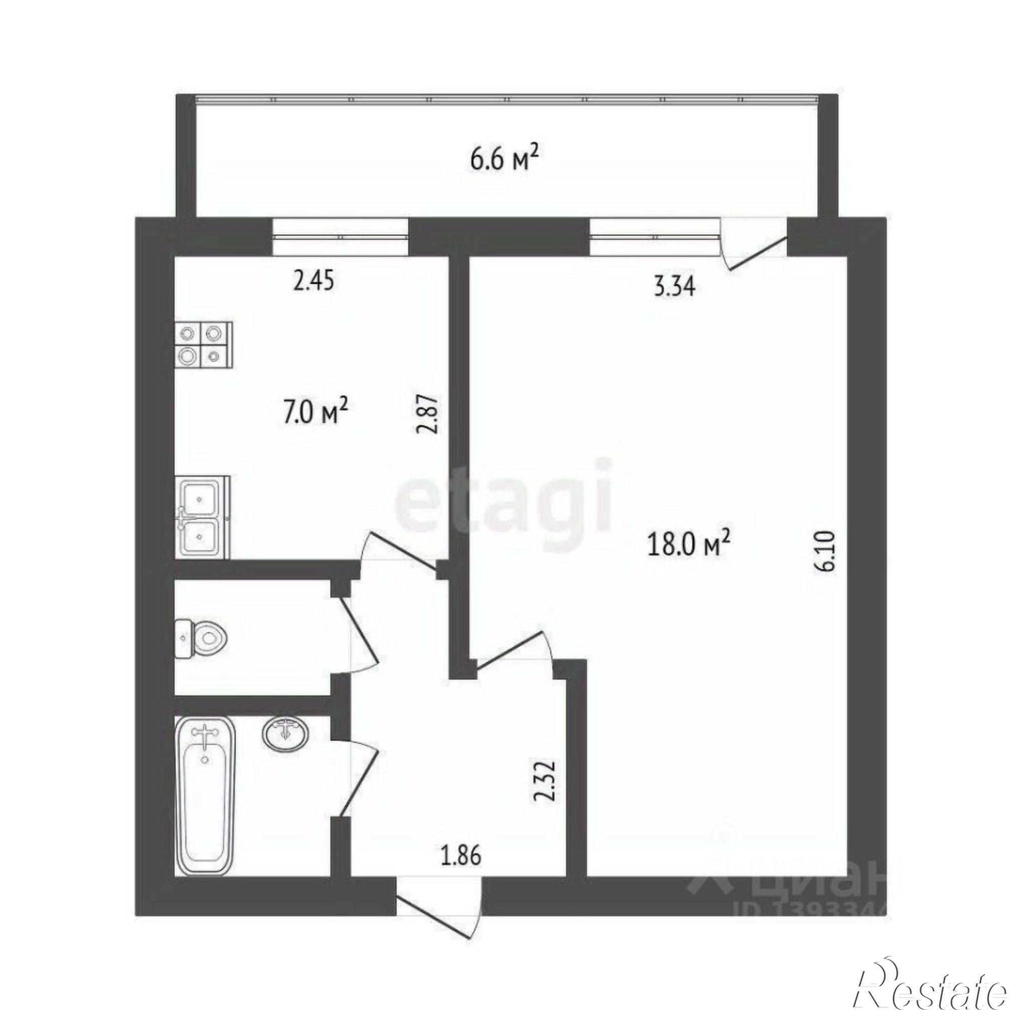 Купить квартиру за 3 650 000 рублей на улица Клары Цеткин, 21