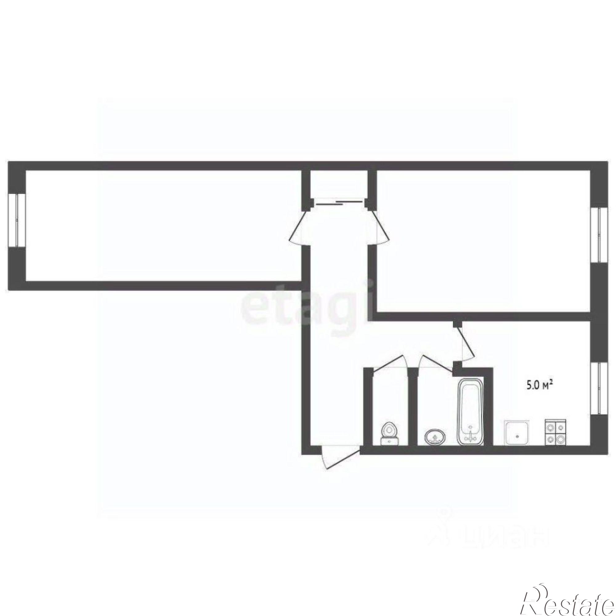 Купить квартиру за 3 700 000 рублей на Волгоградская улица, 119