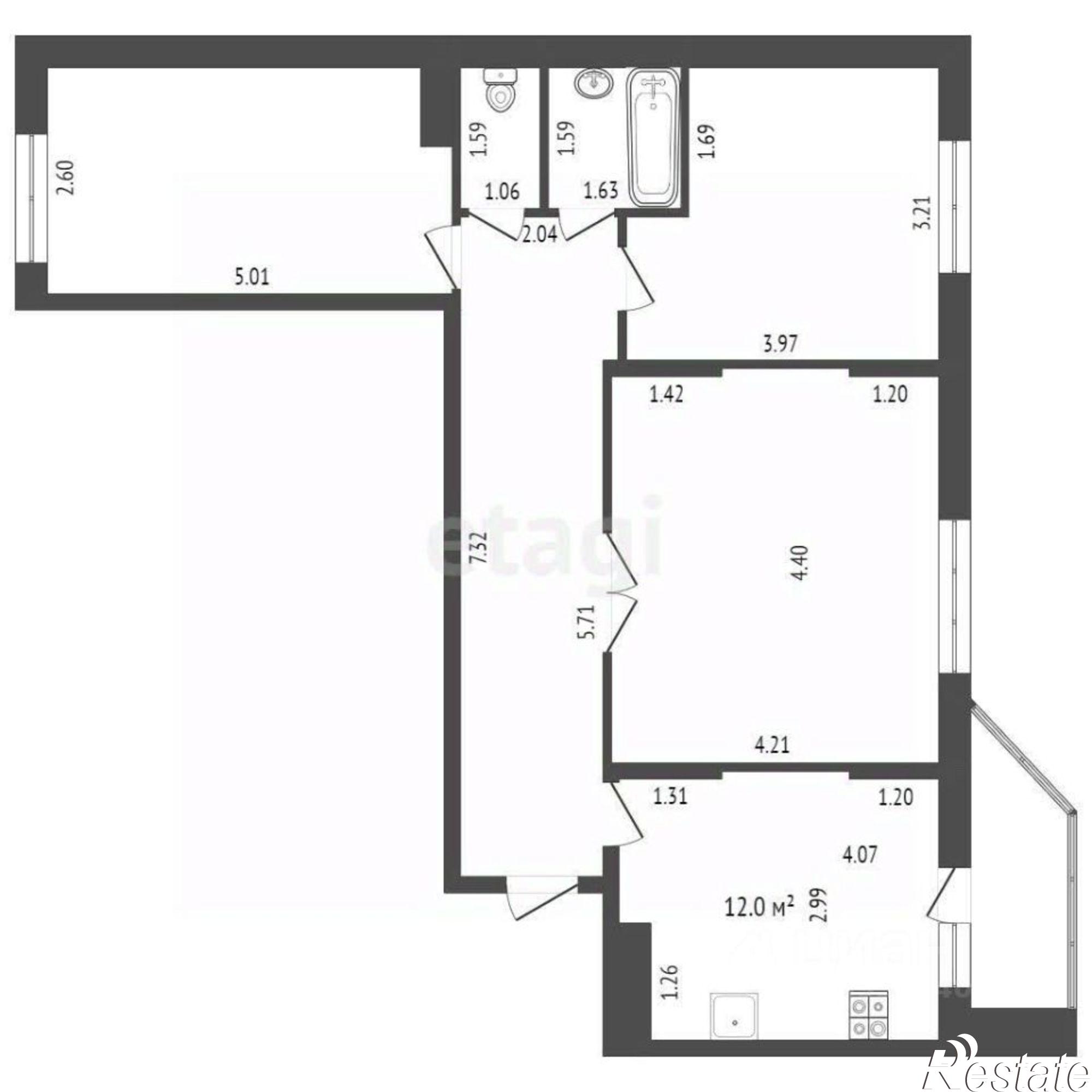 Купить квартиру за 8 000 000 рублей на улица Беляева, 35 к2
