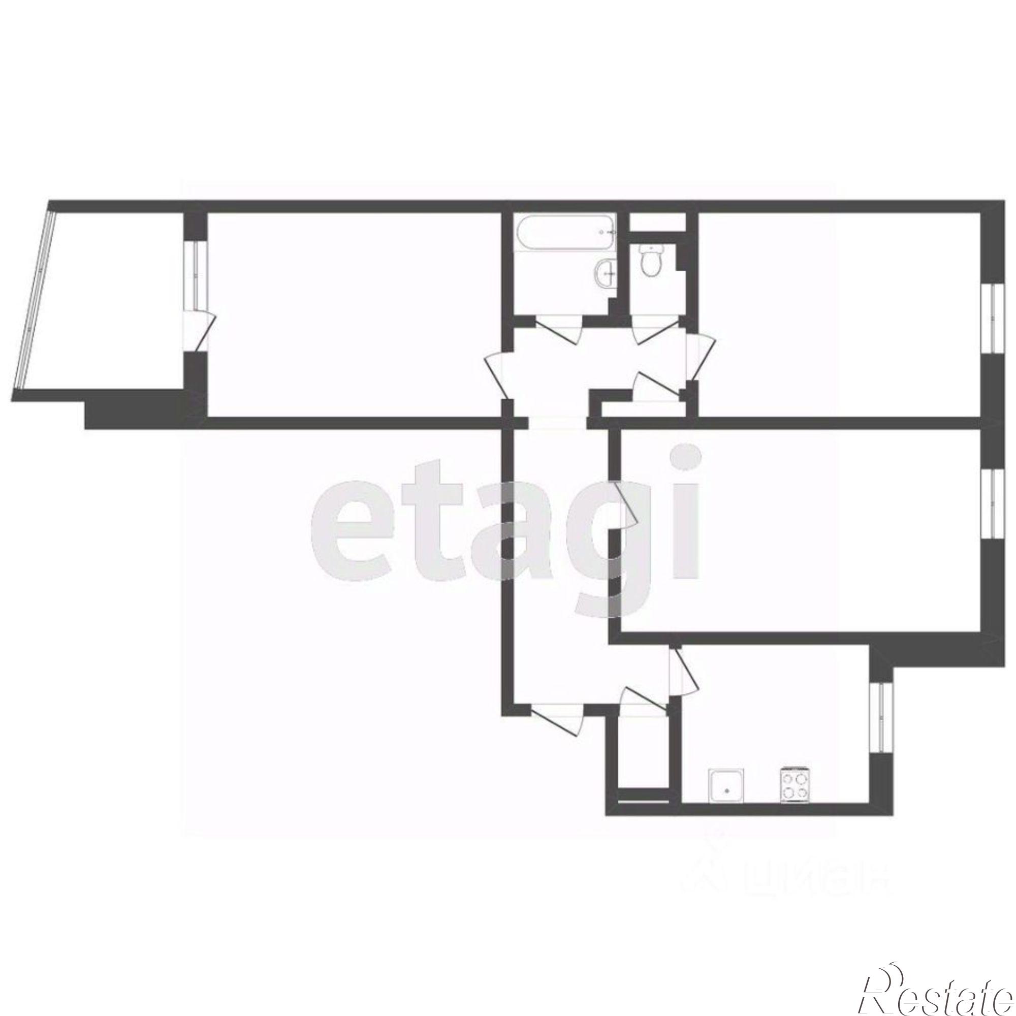Купить квартиру за 5 400 000 рублей на Минская улица, 3А