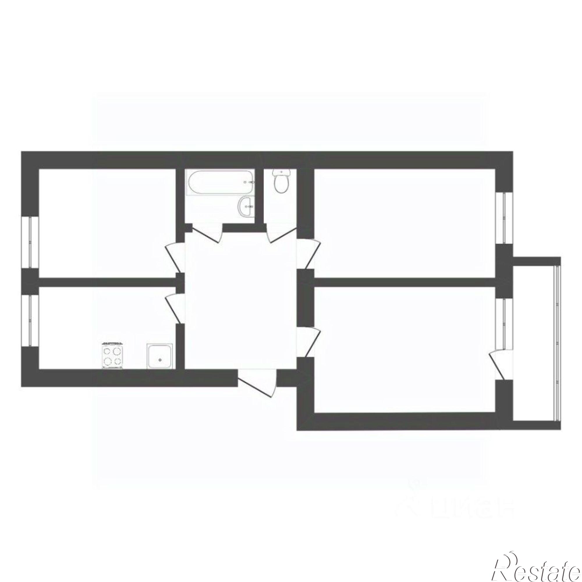 Купить квартиру за 6 350 000 рублей на Московский тракт, 117