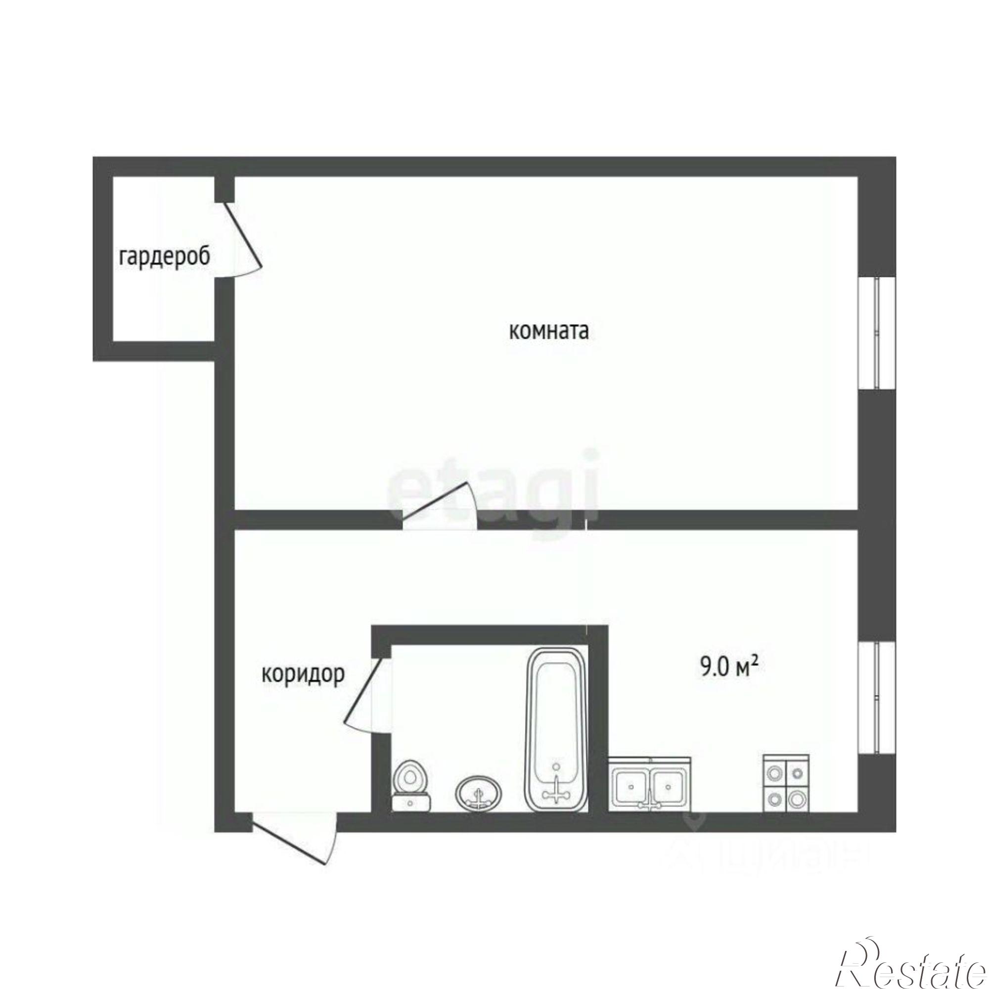 Купить квартиру за 2 790 000 рублей на Авторемонтная улица, 23