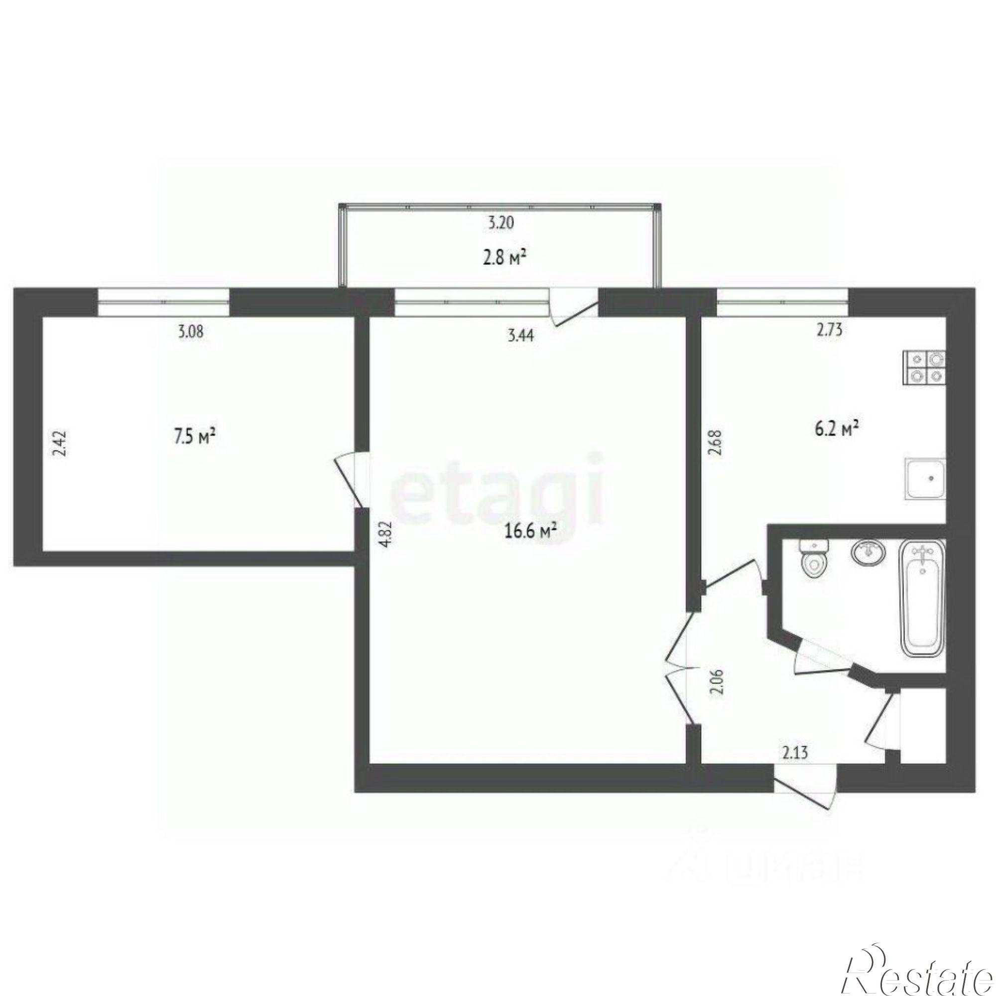 Купить квартиру за 3 800 000 рублей на Метелёвская улица, 4
