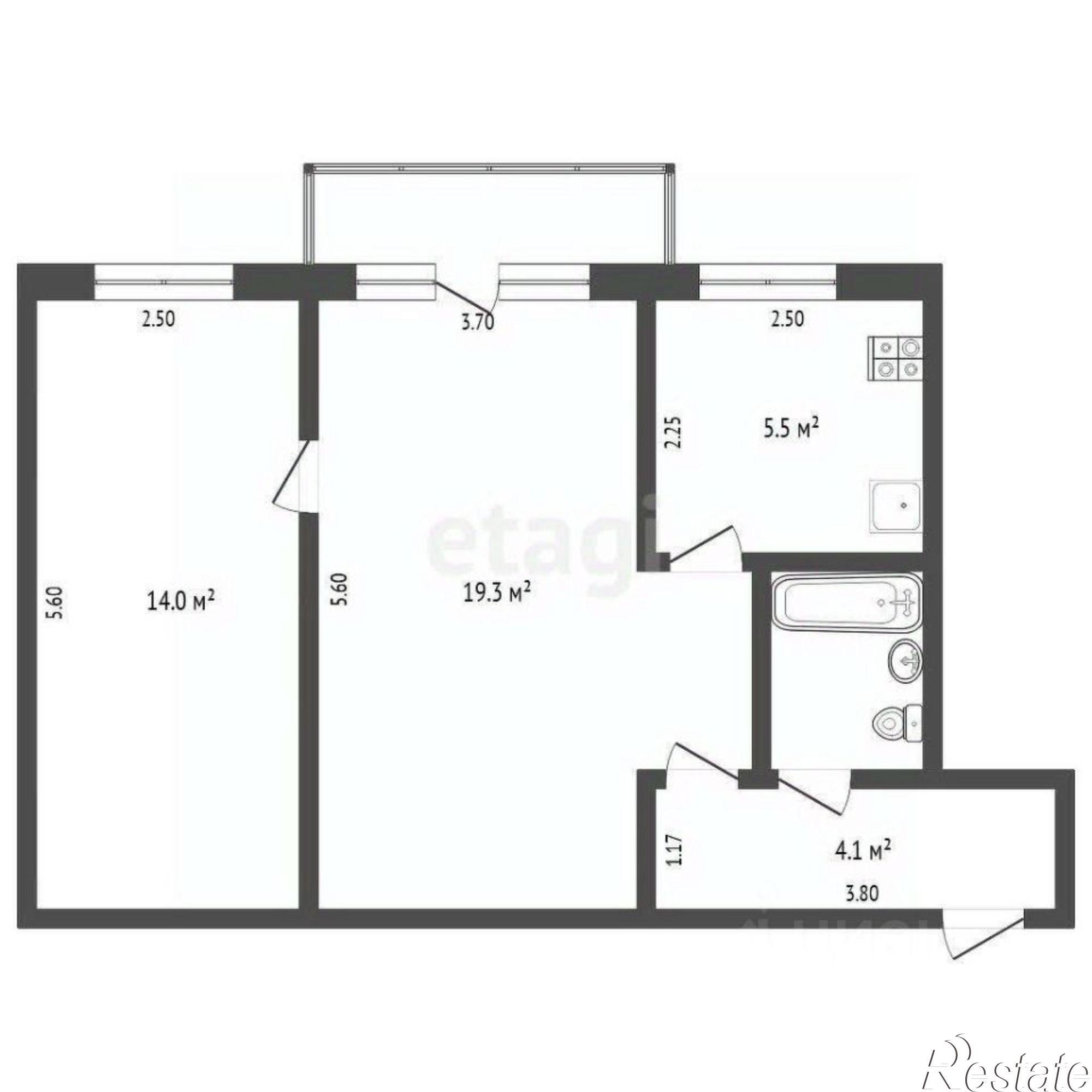 Купить квартиру за 3 700 000 рублей на улица Белинского, 14