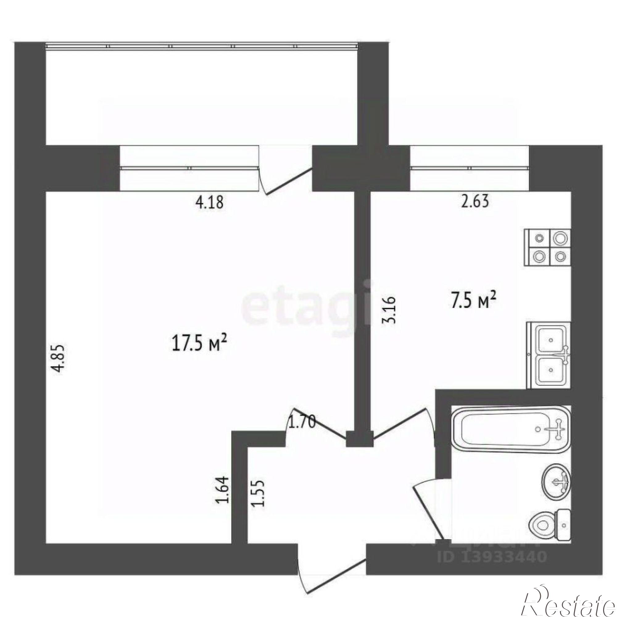 Купить квартиру за 3 900 000 рублей на улица Беляева, 31