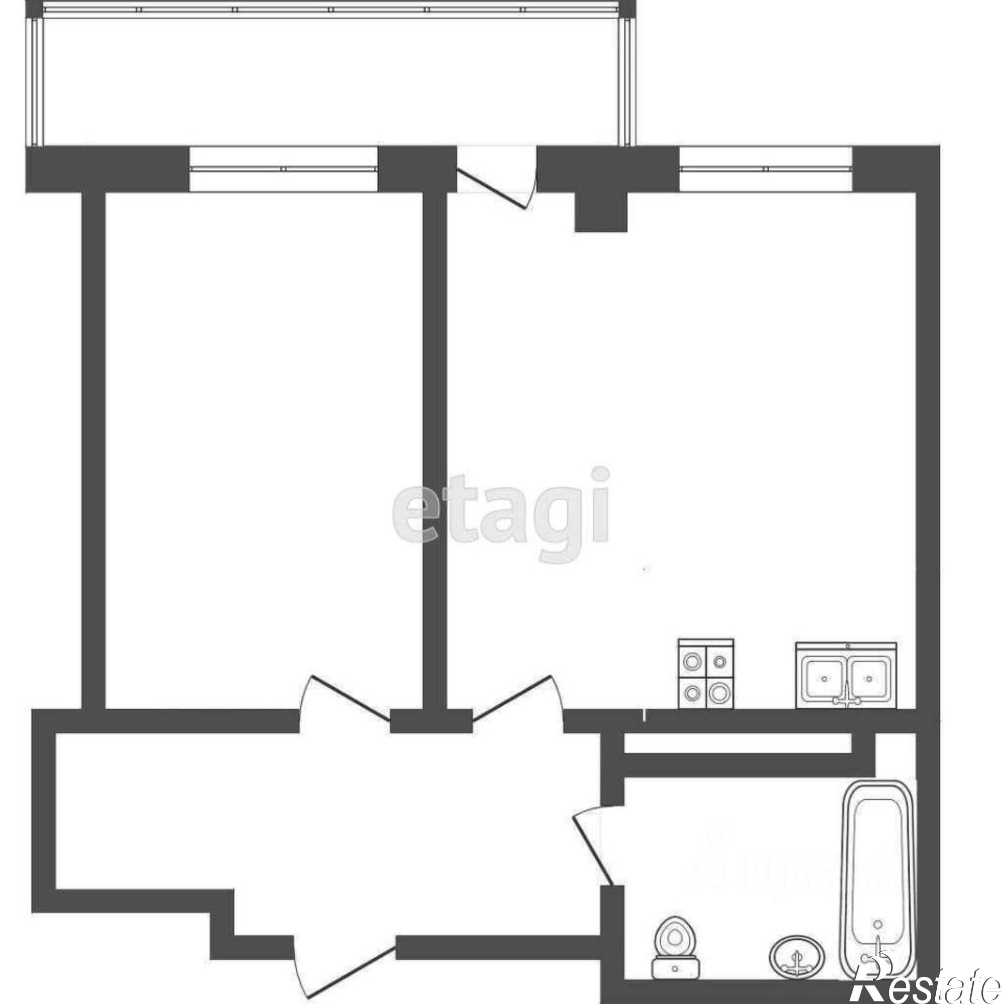 Купить квартиру за 5 800 000 рублей на улица Николая Никитина, 6