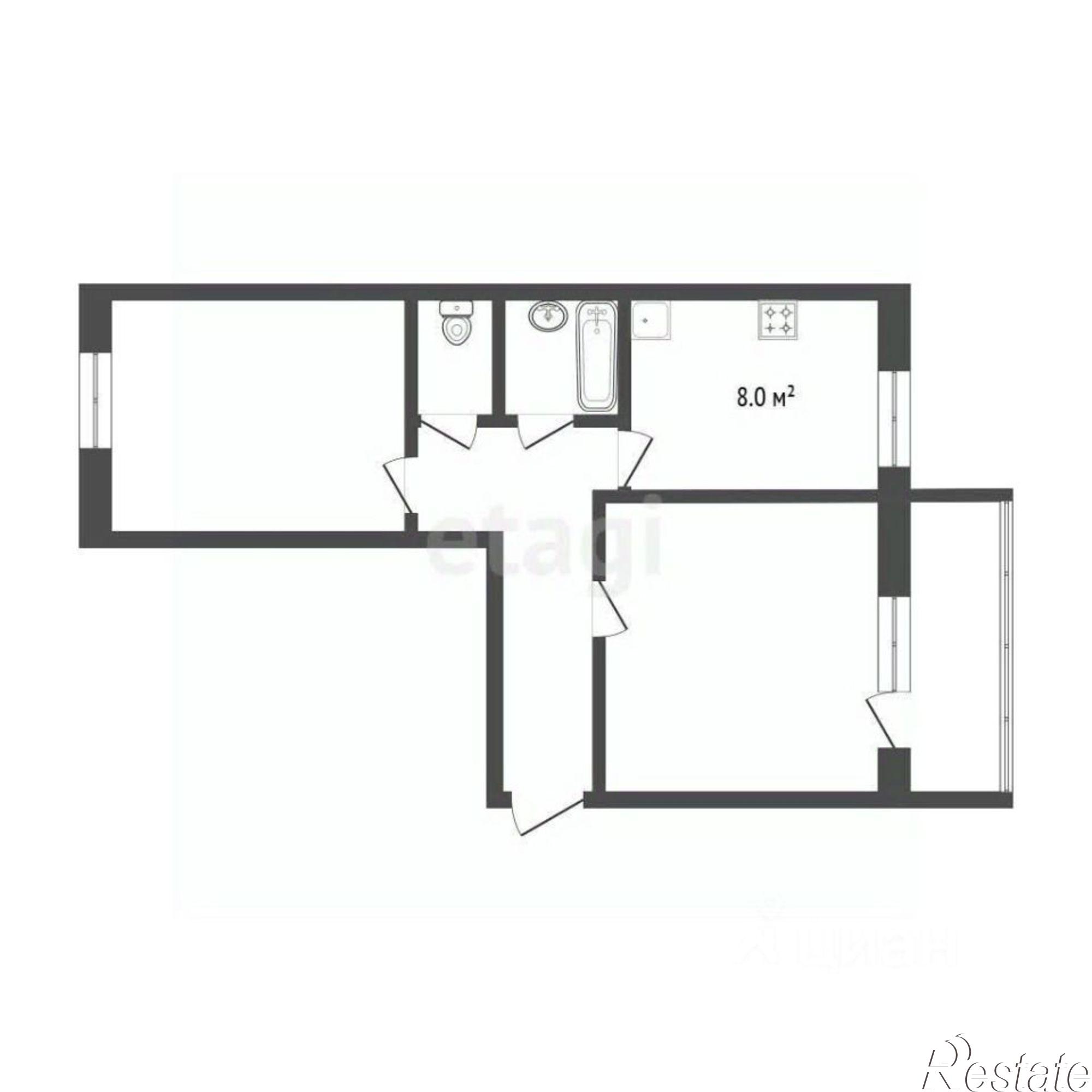 Купить квартиру за 4 890 000 рублей на Московский тракт, 177