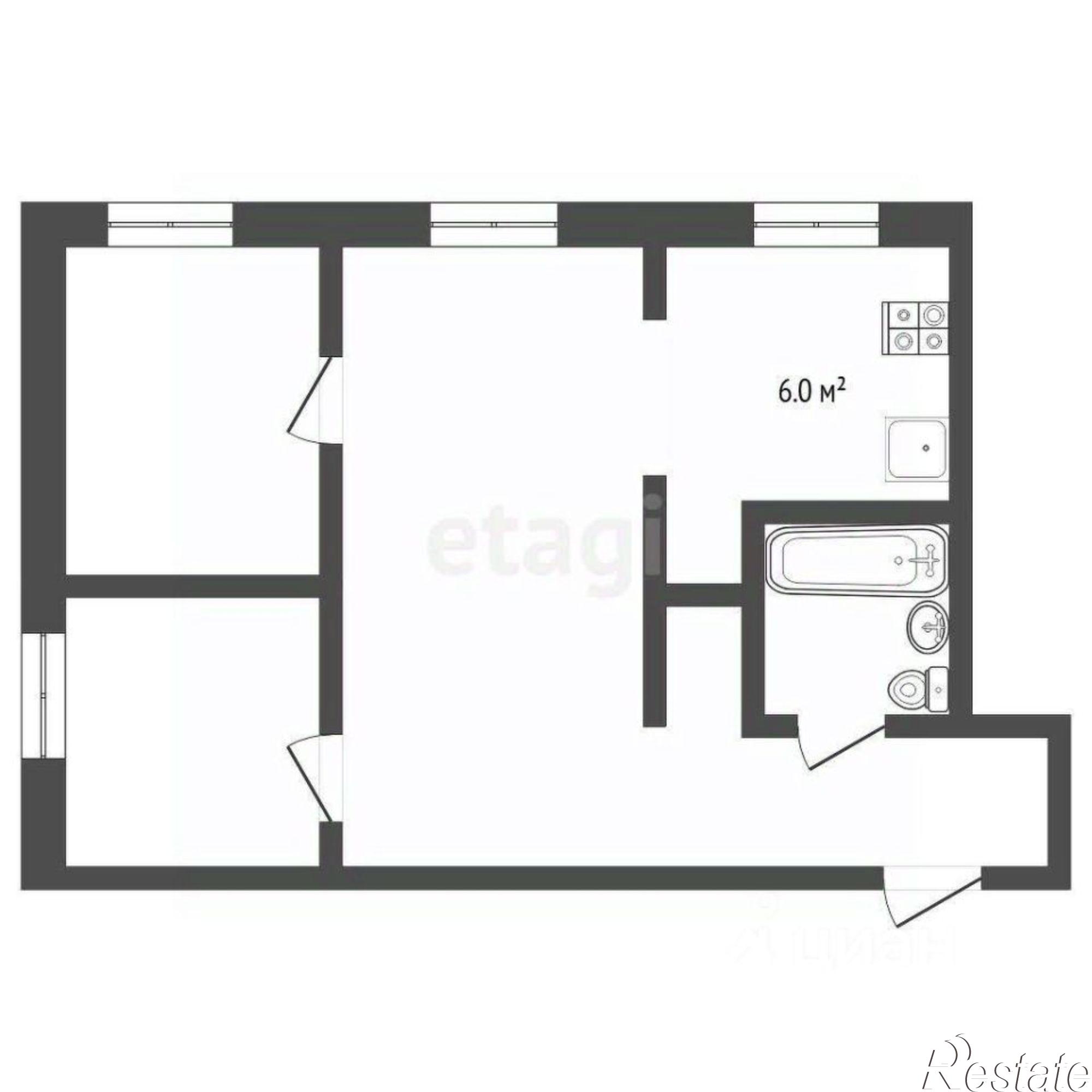 Купить квартиру за 3 800 000 рублей на Вербная улица, 4